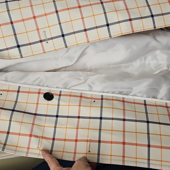 COACH TATTERSAL BELTED SHORT CLASSIC LINED TRENCH COAT BFPM-12-147 - Picture 4 of 6